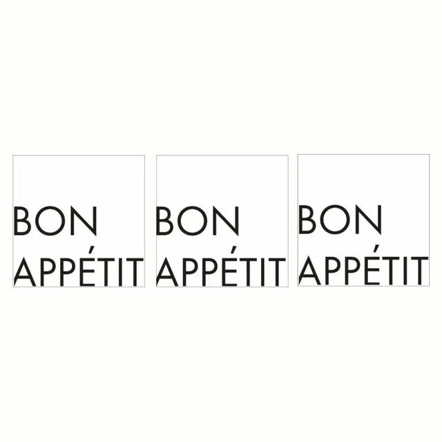 Paperproducts Design Bon Appetit Servett 33x33 cm Vit/Svart 3 st 20-pack