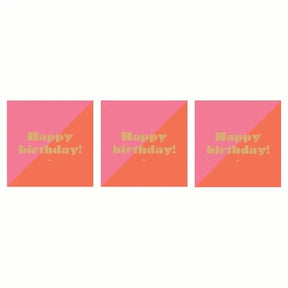 Paperproducts Design Happy Birthday by Art Card Servett 33x33 cm 3 st 20-pack