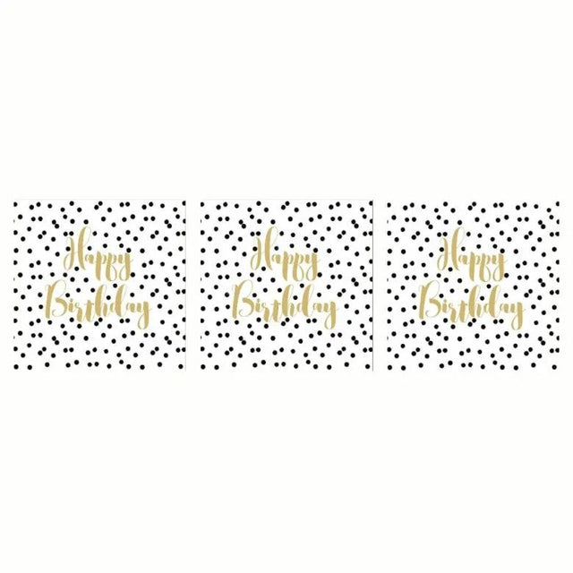 Paperproducts Design Birthday Confetti Servett 33x33 cm 3 st 20-pack