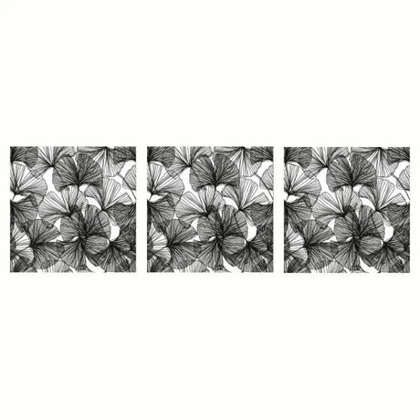 Paperproducts Design Ginko Servett 33x33 cm Svart 3 st 20-pack