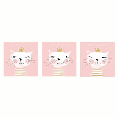 Paperproducts Design Happy Birthday Princess Servett 33x33 cm 3 st 20-pack