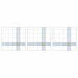 Paperproducts Design Cuisine Servett 33x33 cm Vit/Blå 3 st 20-pack