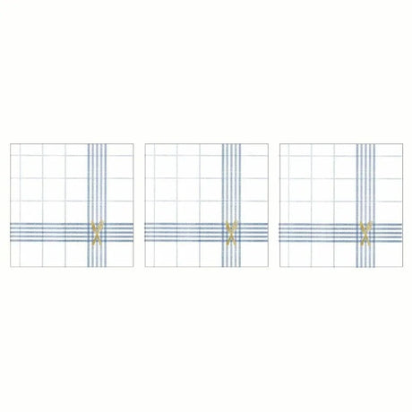 Paperproducts Design Cuisine Servett 33x33 cm Vit/Blå 3 st 20-pack