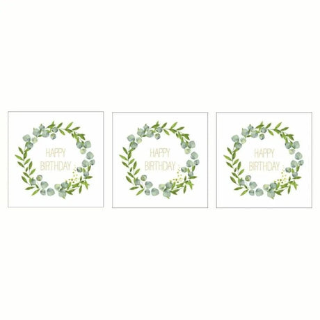 Paperproducts Design Happy B´day Servett 33x33 cm 3 st 20-pack