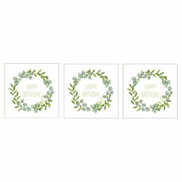 Paperproducts Design Happy B´day Servett 33x33 cm 3 st 20-pack