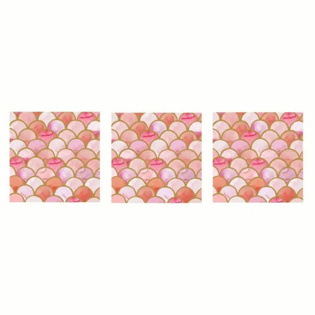 Paperproducts Design Art Déco Servett 33x33 cm Rosa 3 st 20-pack