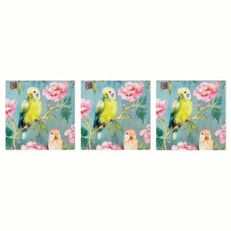 Paperproducts Design Perruches Servett 33x33 cm 3 st 20-pack