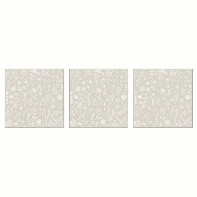 Paperproducts Design Pure Flower Servett 33x33 cm Taupe 3 st 20-pack