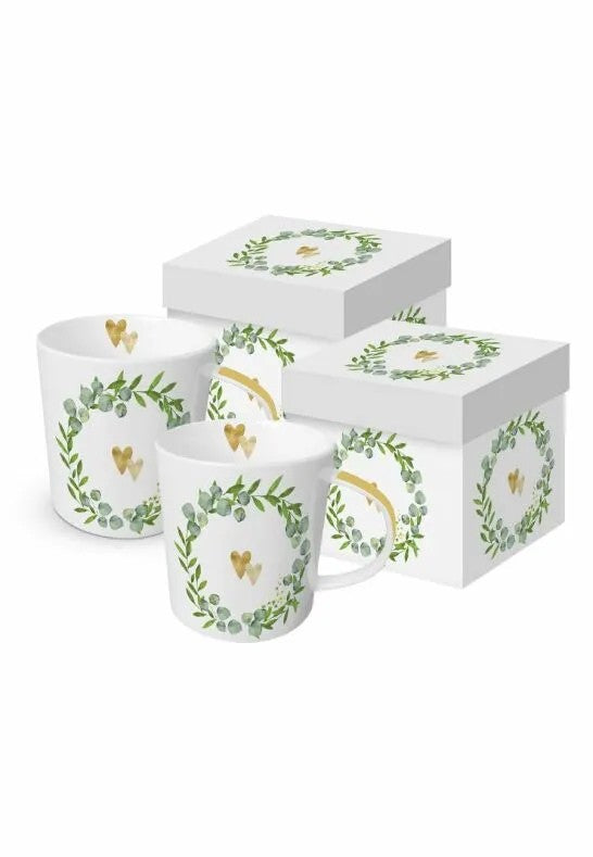 Paperproducts Design Two Hearts Trend Mugg 40 cl 2-pack