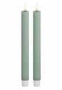 DeluxeHomeart LED Kronljus 2,2x24 cm Sage Green 2-pack
