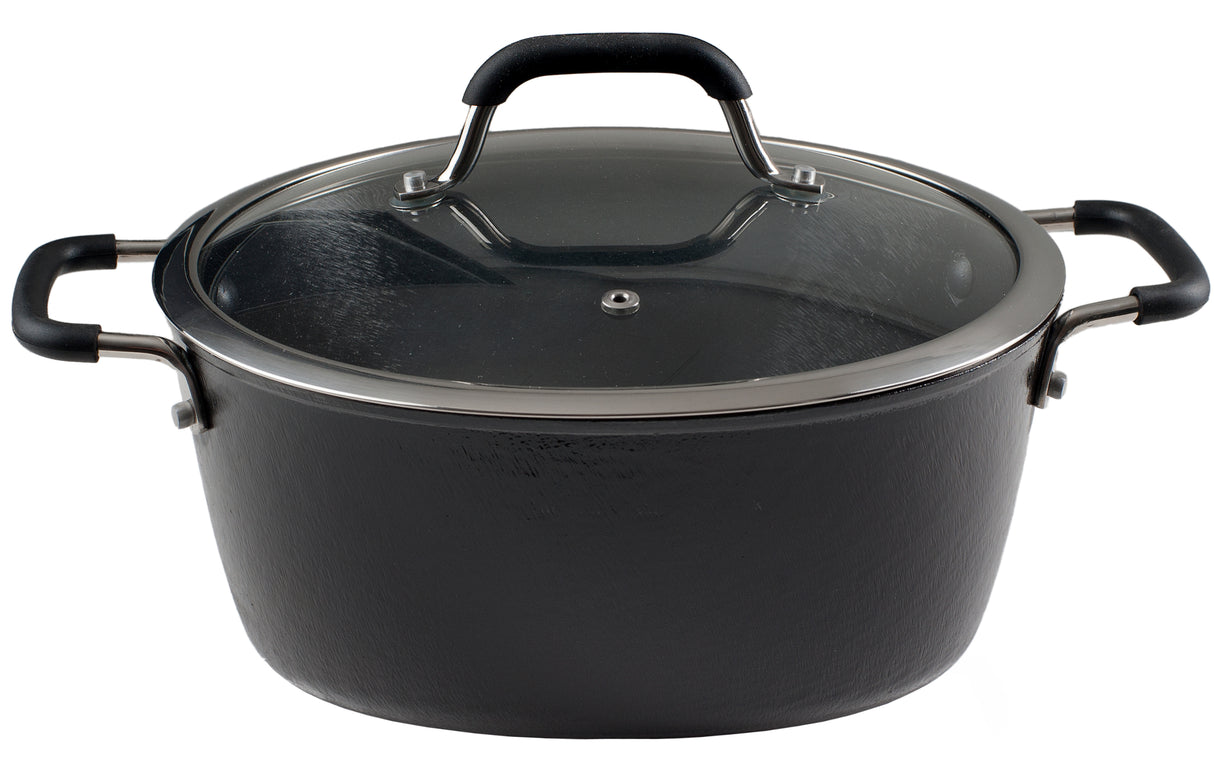 Ronneby Bruk Stekgryta 7 l, med glaslock