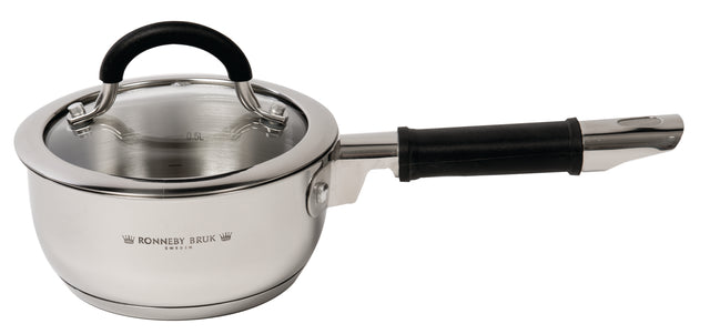 Ronneby Bruk Kastrull 1 liter, induktionsbotten och silikonklätt skaft