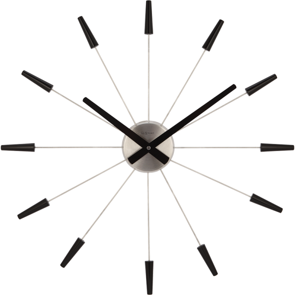 NeXtime Plug Inn Väggklocka 58 cm Svart